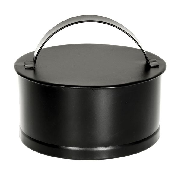 RAIN CAP BLACK POWDER COATED TO SUIT 6" ROOF COLLA