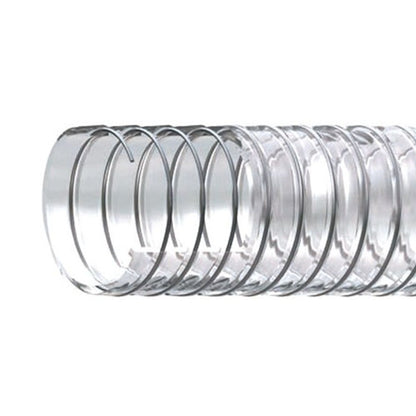 AG CLEAR PVC ARMORVIN HOSE 38mm ID PER METRE