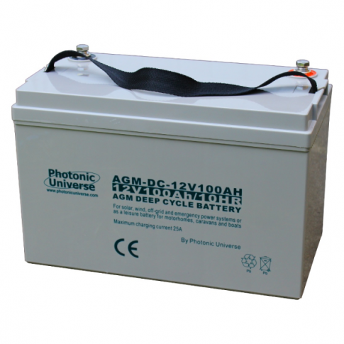 Deep Cycle AGM Battery- 100AH 12V 