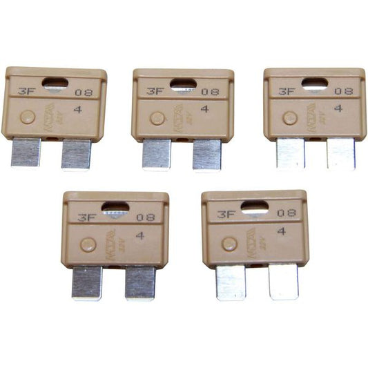 FUSE 5AMP BLADE TYPE TAN PK5