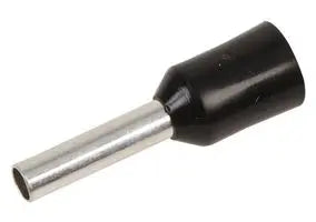 Bootlace Ferrule Single 1.5MM Black PK100