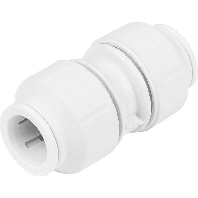 JG Speedfit White Straight Coupler (Dia)22mm
