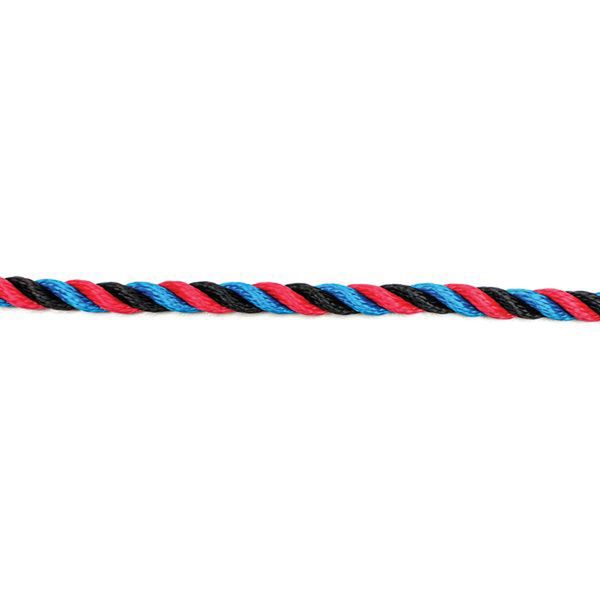 Kingfisher Mooring Rope 12mm x 10m R/BK/BL Multi Filament Pol