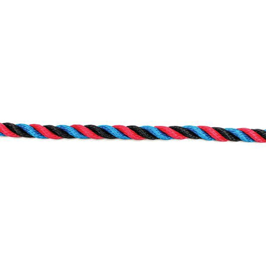 Kingfisher Mooring Rope 12mm x 10m R/BK/BL Multi Filament Pol