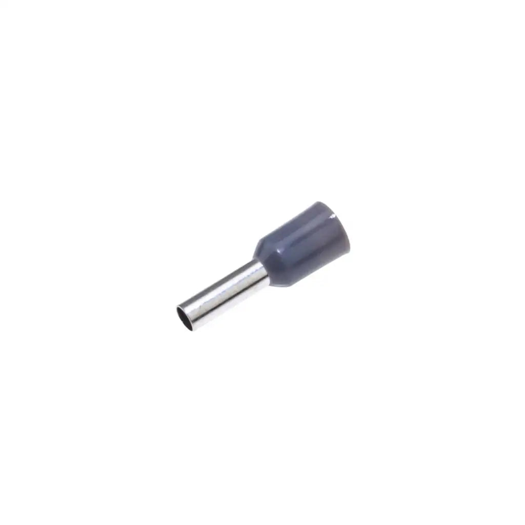 Bootlace Ferrule Single 2.5MM Grey PK100
